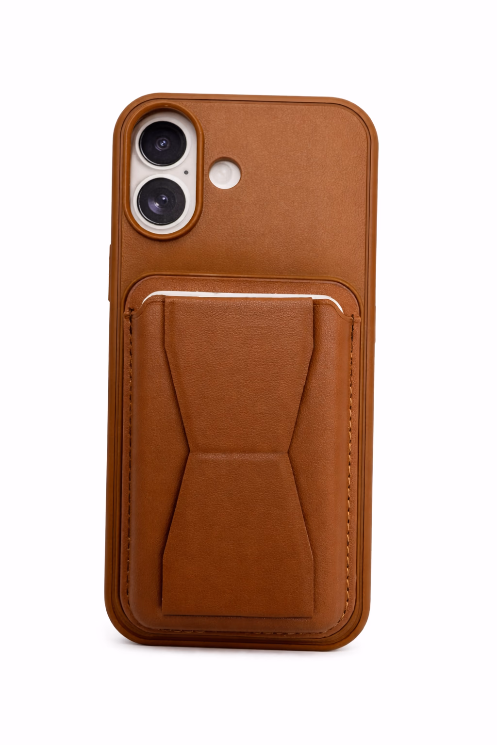 iPhone 17 - GeoCard Stand Case - Brown